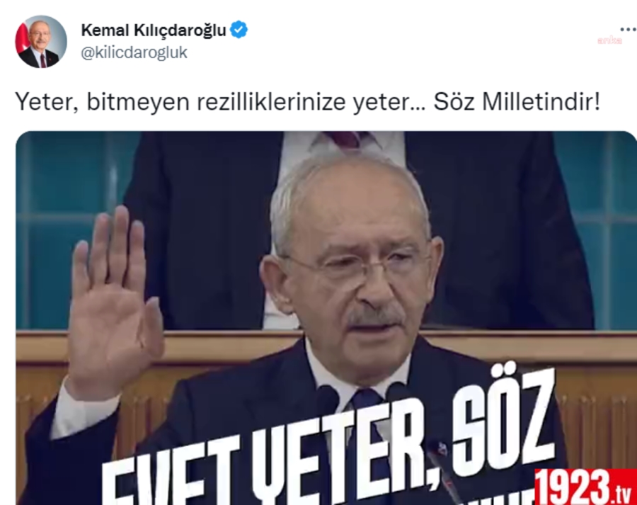 SÖZ MİLLETİN CHP